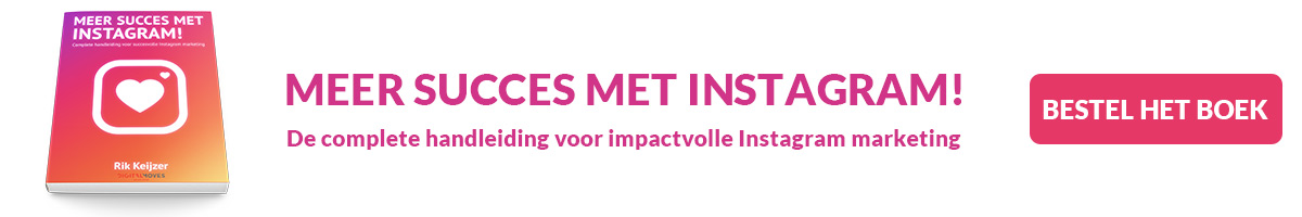 Bestel het boek 'Meer uscces met Instagram!' van Rik Keijzer