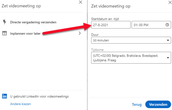 videobellen linkedin