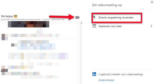 videobellen linkedin