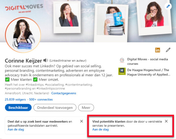 linkedin expertise ondernemers